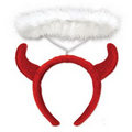Devil Horns Headband with Halo